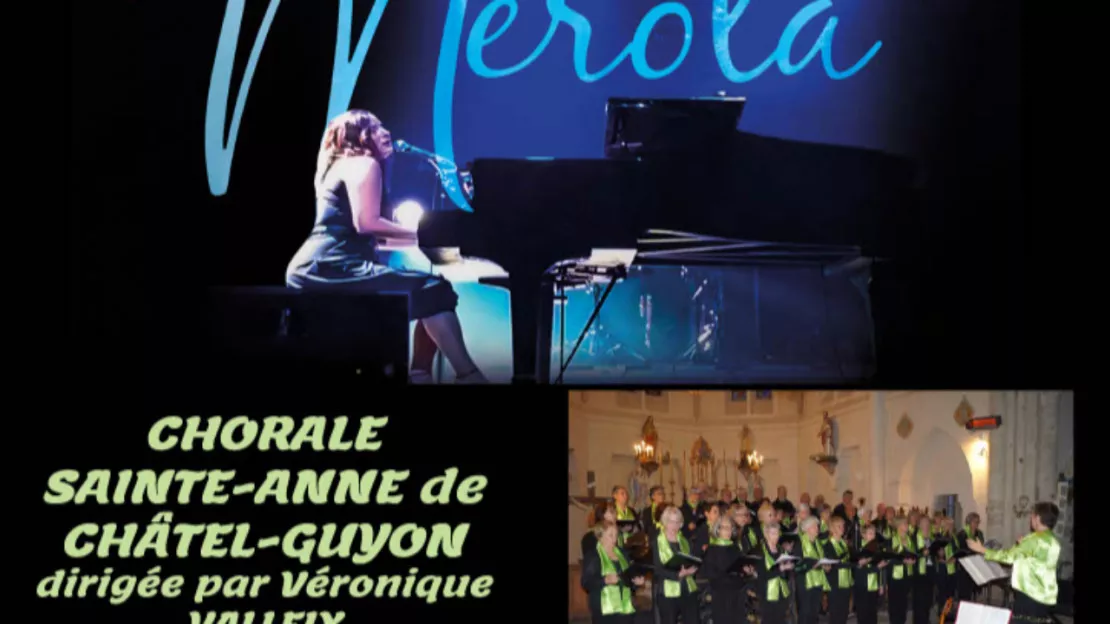 Concert Dominica Merola avec chorale Sainte-Anne de Chatel-Guyon