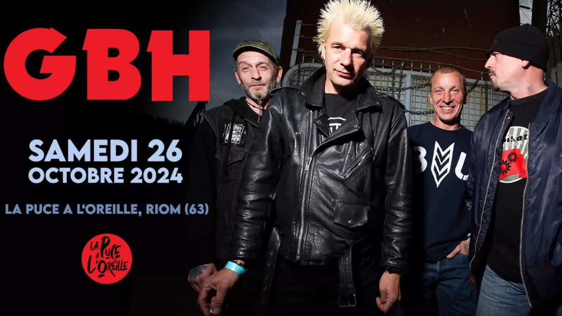 Concert GBH à La Puce a l'Oreille