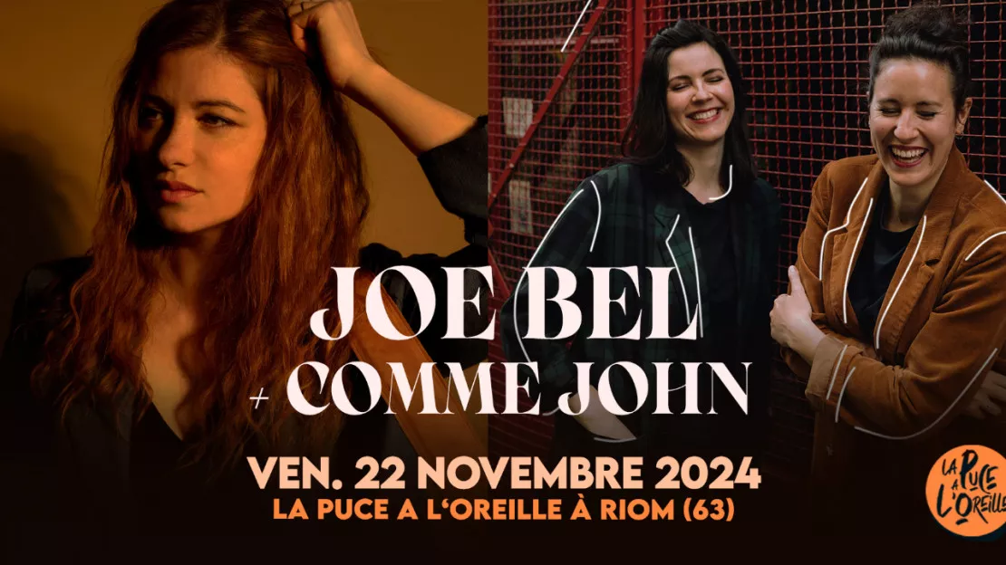 Concert Joe Bel + Comme John à La Puce a l'Oreille