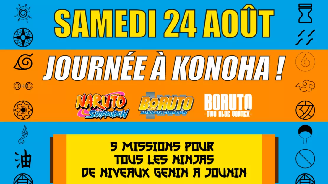 Samedi 24 août Esprit BD devient Konoha le temps d’une journée !