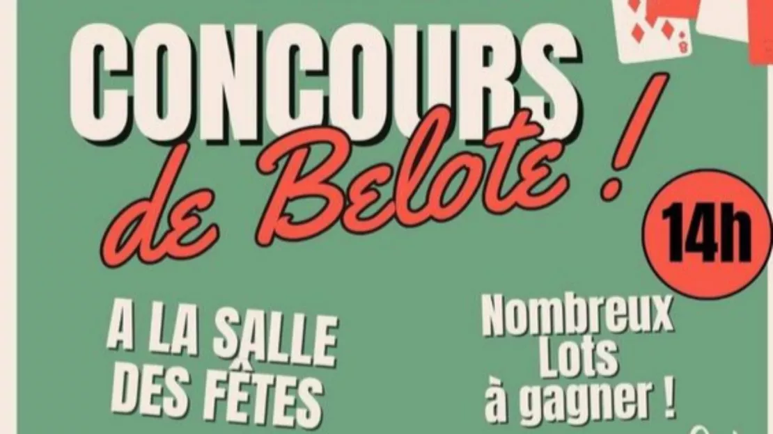 Concours de belote - Bertignat