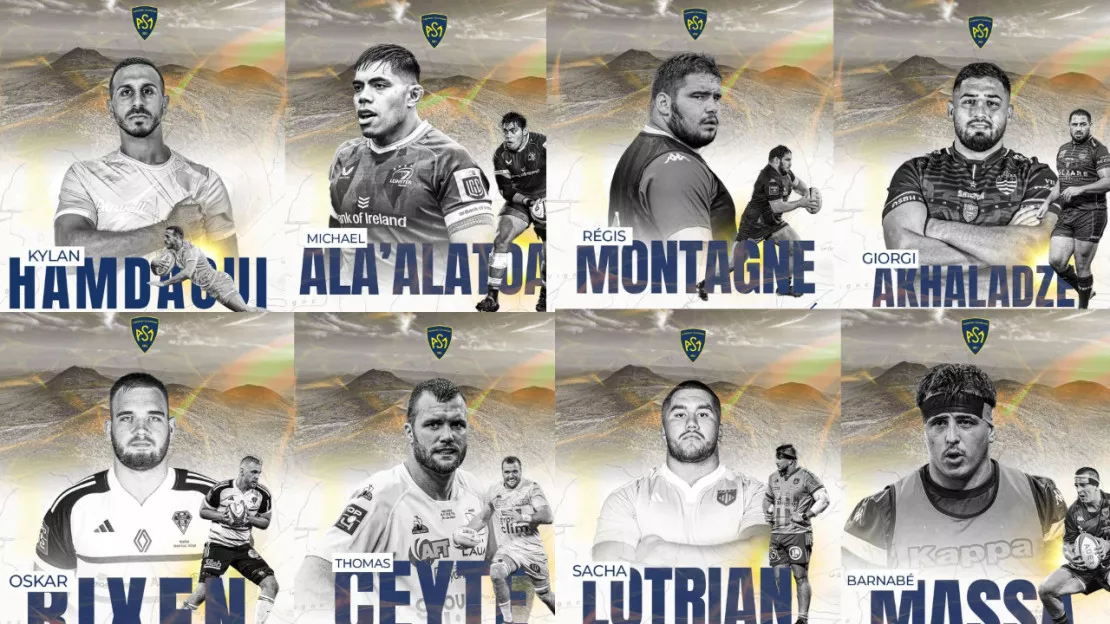 L’ASM Clermont officialise neuf nouveaux joueurs pour la saison prochaine