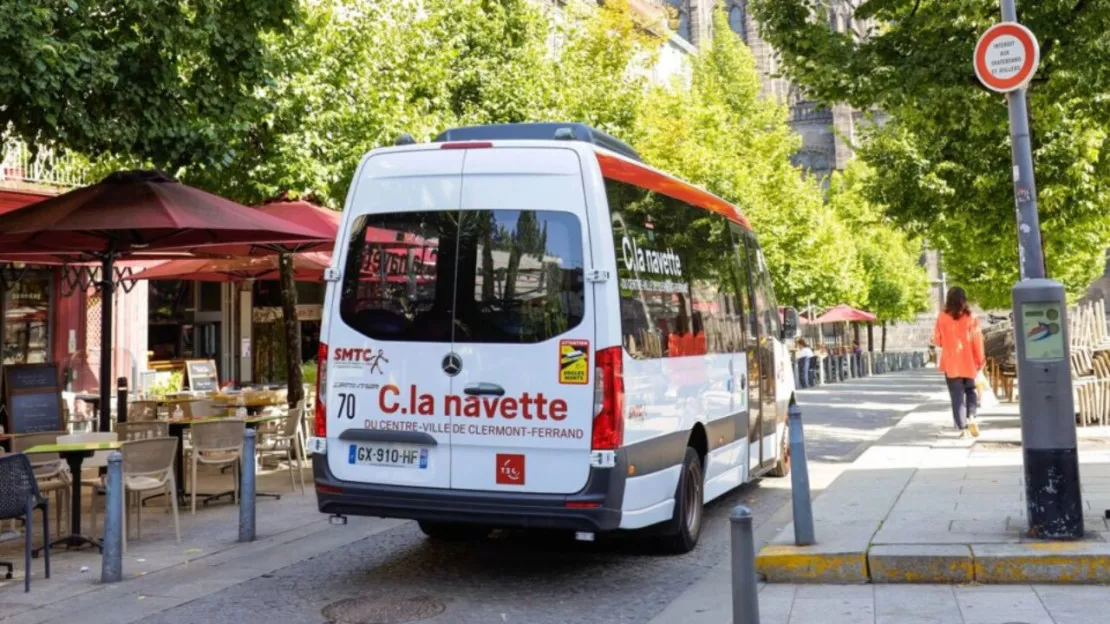 Le service C.la navette au centre-ville de Clermont-Ferrand, c'est terminé