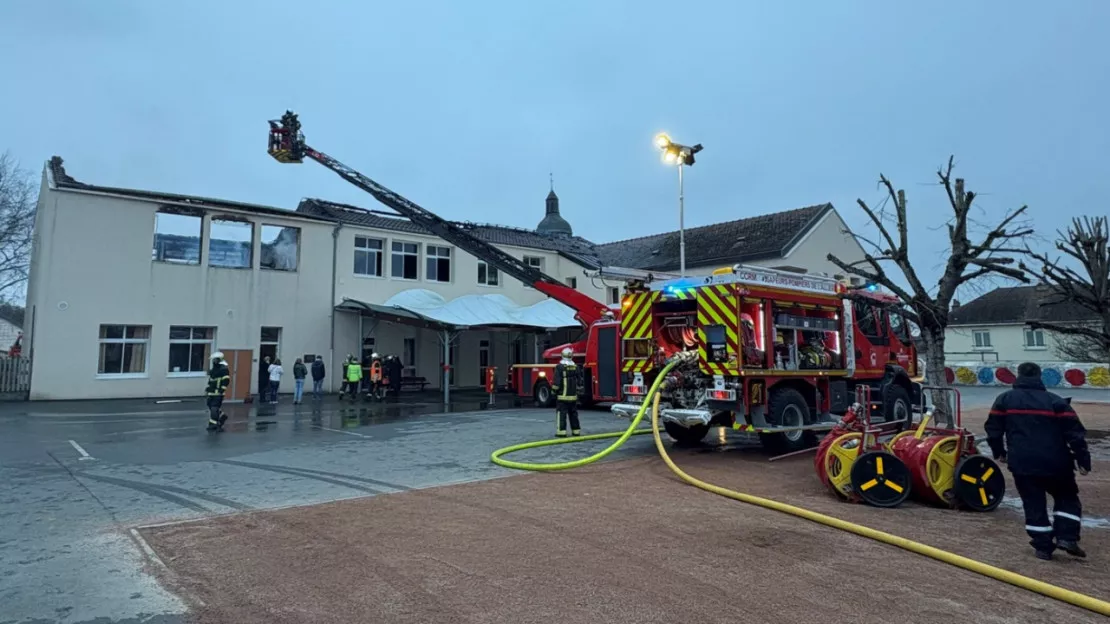 Saint-Victor (03) : un appel à témoins lancé après l'incendie de l'école