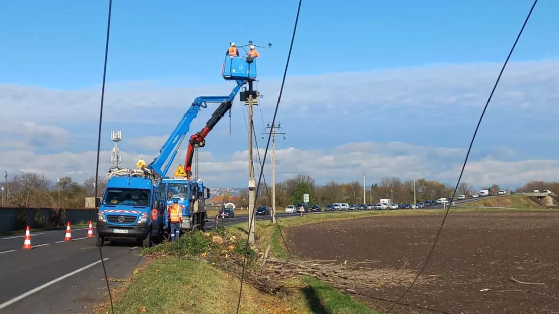 Tempête Caetano : 12 000 foyers toujours privé d'électricité en Auvergne